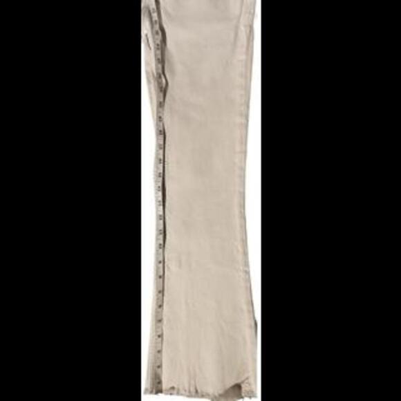 Stylish Zara White Bootcut Women's Jeans Size 4 Raw Hem - Picture 9 of 14